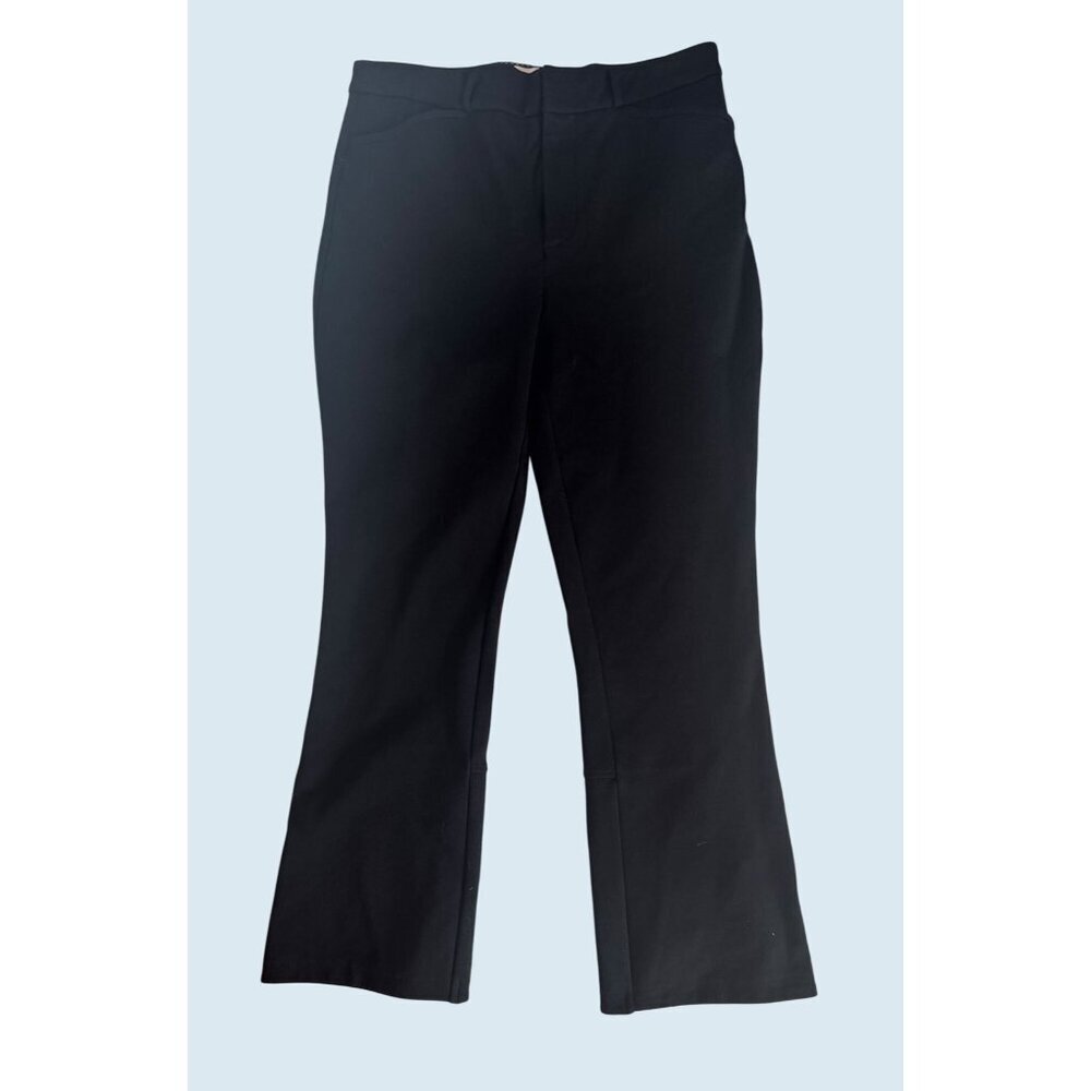 ANTHROPOLOGIE The Essential Collection Black Tulip Hem Trouser Pant Sz 10 - Picture 3 of 8